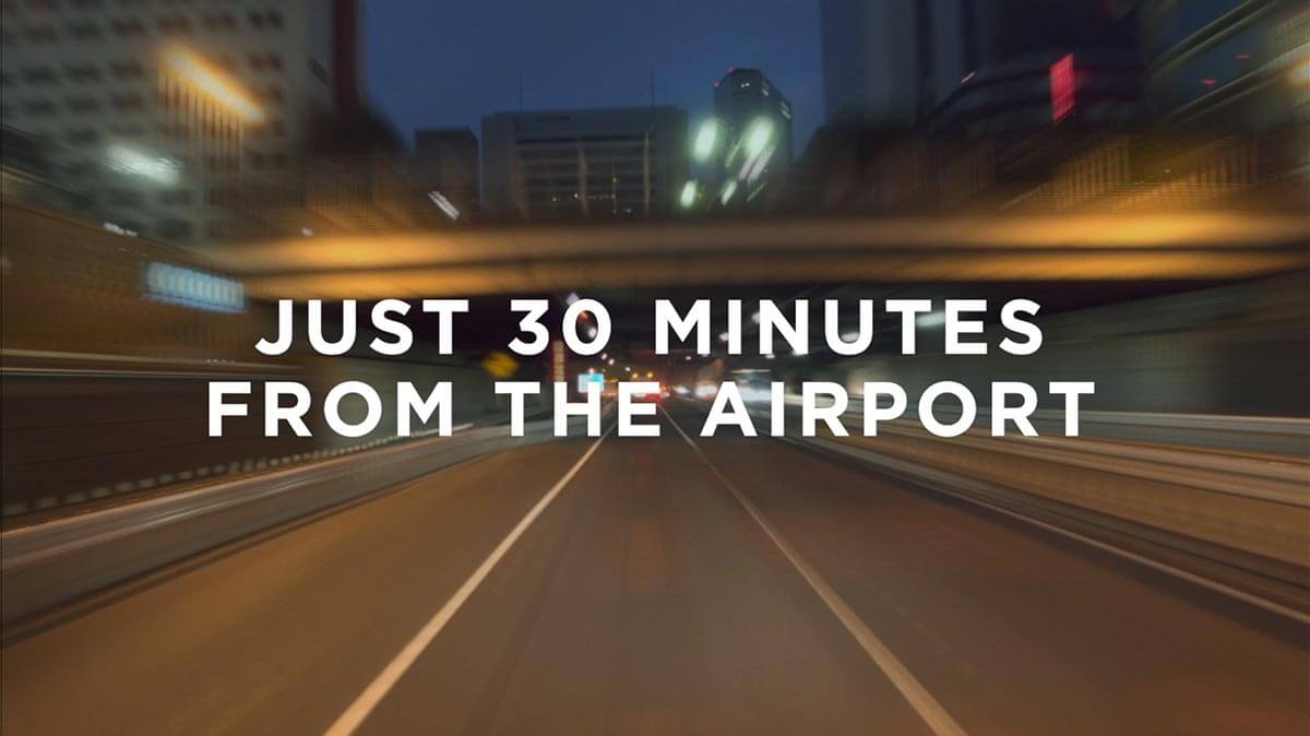 JUST 30 MINUTES FROM THE